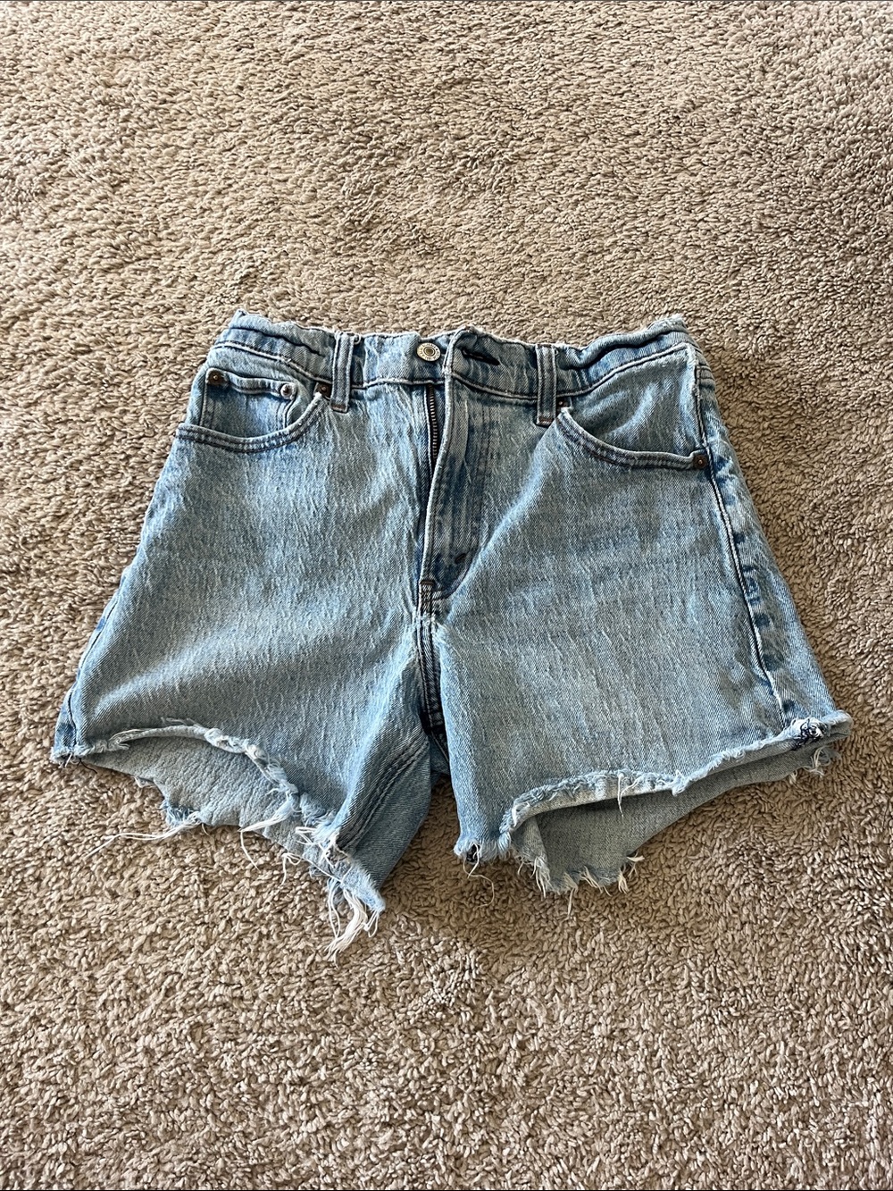 Abercrombie & Fitch Light Blue Denim Cutoff Shorts